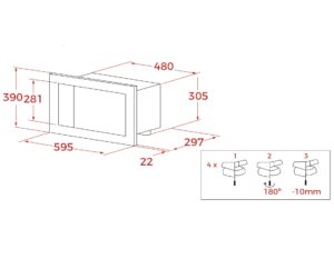Мікрохвильова піч Teka ML 8210 BIS BK код 112060008 - 14