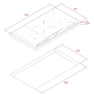 Варильна поверхня Teka IBF 95 BM код 112500061 - 7