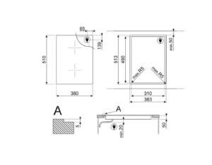 Варильна поверхня Smeg SIM 6323R - 3