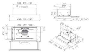 Витяжка Elica ELITE 14 LUX BLGB/A/60 - 3
