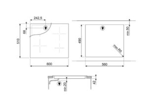 Варильна поверхня Smeg SE 264TD1 - 5