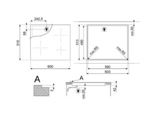 Варильна поверхня Smeg SE 264TD1 - 6