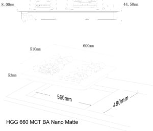 Варильна поверхня Interline HGG 660 MCT BA Nano Matte - 16