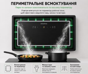 Витяжка Interline SENSE BL A/60 PB/2/T/INV - 10