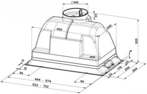 Витяжка Faber INCA PLUS HCS X A 52 Halogen - 2