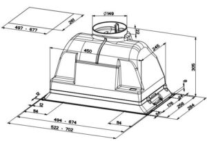 Витяжка Faber INCA PLUS HCS X A 70 Halogen - 2