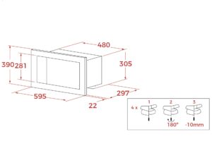 Мікрохвильова піч Teka ML 8210 BIS WH код 112060009 - 14