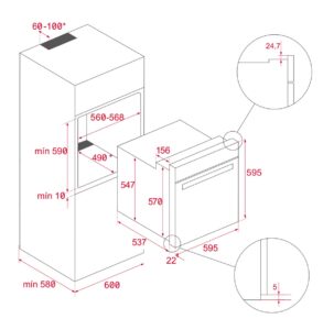 Духова шафа Teka HSB 6350 WH код 111010070 - 3