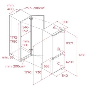 Холодильник Teka RBF 73355 FI код 113560031 - 10