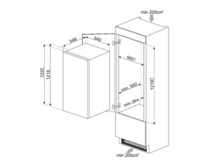 Холодильник Smeg S 4C122E - 2