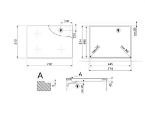 Варильна поверхня Smeg SE 484EMTD - 2