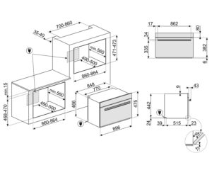 Духова шафа Smeg SFPR 9604TNR - 7