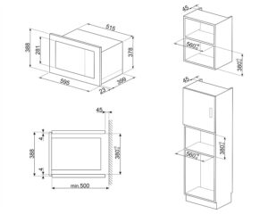 Мікрохвильова піч Smeg FMI 025B3 - 2