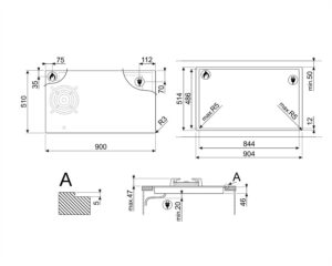 Варильна поверхня Smeg PM 6954R - 6