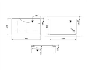Варильна поверхня Smeg SIM 1964D - 8