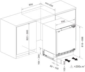 Холодильник Interline RCS 522 EWZ WE - 4