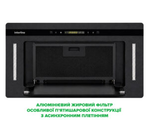 Витяжка Interline JOLLY BL A/60/GL/K Nano Matte - 3