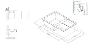 Мийка Elleci UNICO 300 BIANCO ANTICO 62 - 5
