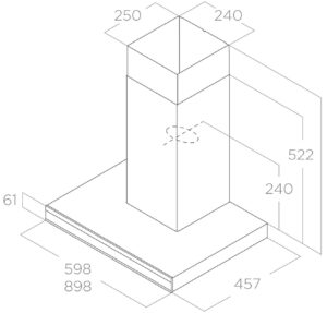 Витяжка Elica ADELE @ IXBL/A/90 - 4