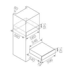 Шафа для підігріву посуду Elica VIRTUS WARM DRAWER PP MATT /6015 - 5