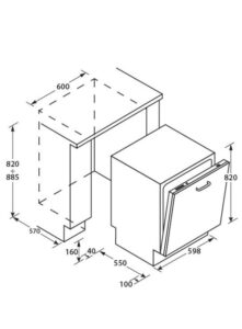 Посудомийна машина Candy CDI 6015 WIFI - 2