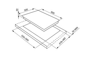 Варильна поверхня Smeg SPR 864BGH - 3