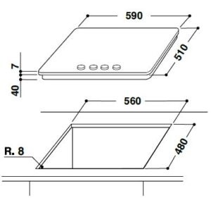 Варильна поверхня Whirlpool GMA 6411/IX - 2