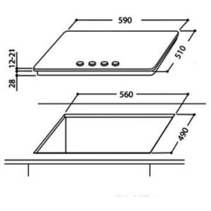 Варильна поверхня Whirlpool GMA 6411/NB - 2