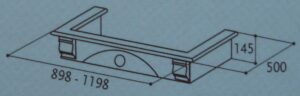 Аксесуар Faber Комплект кантов C6 90cm(Italy) - 2