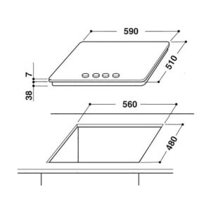 Варильна поверхня Whirlpool AKR 313/IX - 2