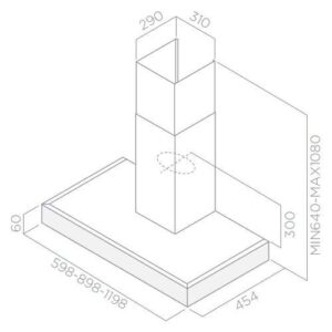 Витяжка Elica TOP SENSE IXBL/F/60 - 2