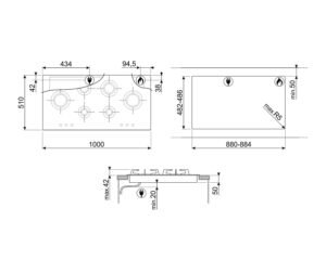Варильна поверхня Smeg PVL 6106CN - 7