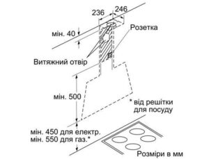 Витяжка Bosch DWK 09M720 - 2