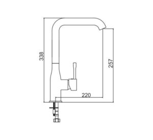 Змішувач Interline Loft old white - 2