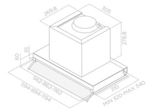 Витяжка Elica BOX IN IX/A/120 - 2