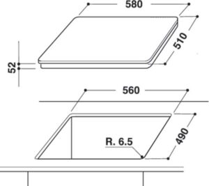 Варильна поверхня Hotpoint-ariston KIA 641 B B (WH) - 2