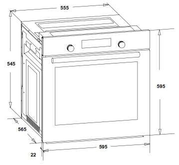 Духова шафа Interline HK 460 WH - 2