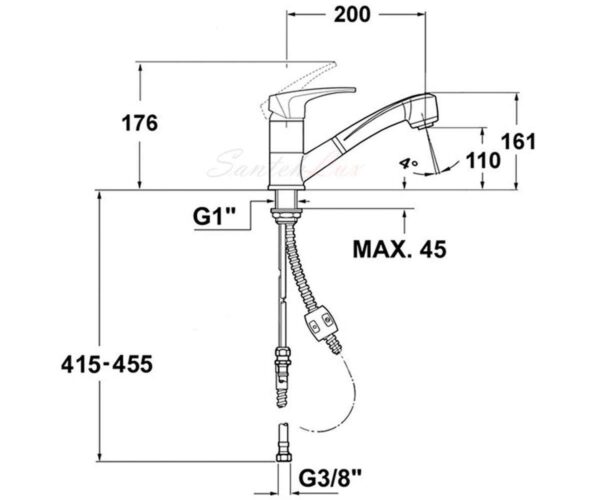 Змішувач Teka MS1 Ext код 40978020Q - 2