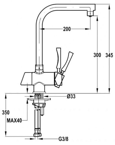 Змішувач Teka Pure (OS 206) код 182060200 - 2