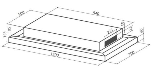 Витяжка Faber SKYPAD 2.0 X/WH F120 - 2
