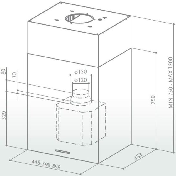 Витяжка Faber CUBIA ISOLA PLUS EV8 X 90 - 2