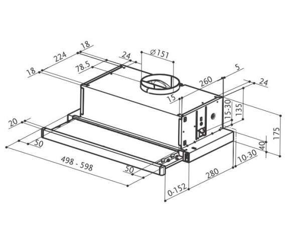 Витяжка Faber FLEXA HIP AM/X A60 FB EXP - 2