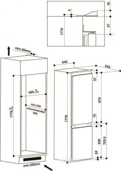 Холодильник Hotpoint-ariston BCB 7030 E C AA - 2
