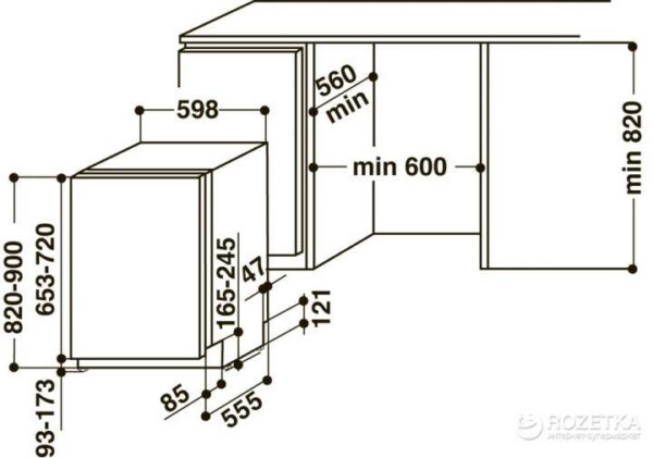 Посудомийна машина Hotpoint-ariston HIO 3O32 WG - 2