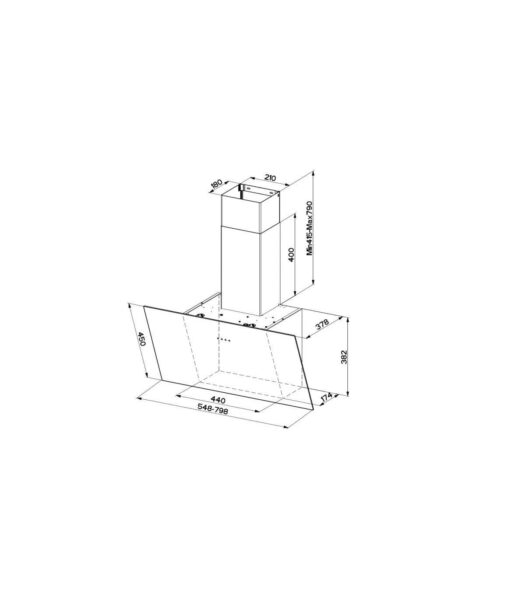 Витяжка Faber TWEET EV8 LED BK A55 FABER - 2