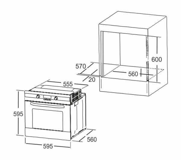 Духова шафа Interline HK 600 IX - 2
