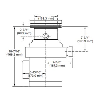 Подрібнювач In-sink-erator SS100, Collar 5, MS Control, 3 phase - 2