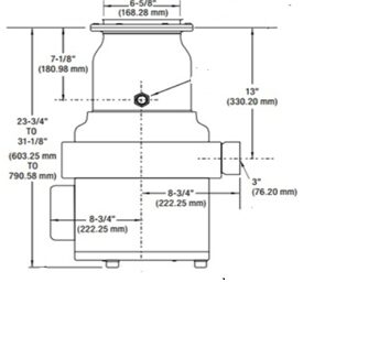 Подрібнювач In-sink-erator SS 300.   380 V  ( Colar 5 ) - 2