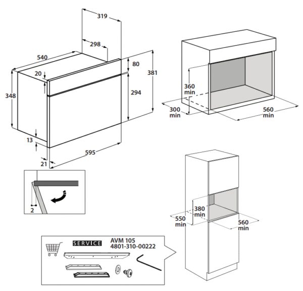 Мікрохвильова піч Hotpoint-ariston MN 413 IX HA - 2