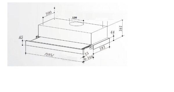 Витяжка Interline SLIM BK 6 T 65 H - 2